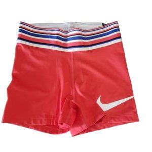 red nike compression shorts women's